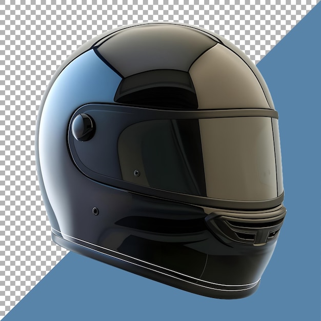 3D Rendering of a Bike Safety Helmet on Transparent Background Ai Generated