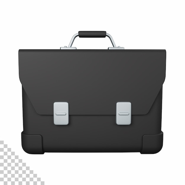 3d rendering briefcase or office bag isolated useful for business company and finance design