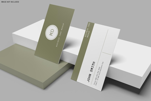 3D rendering of business card mockup design