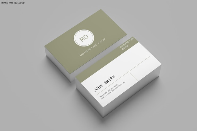 3D rendering of business card mockup design