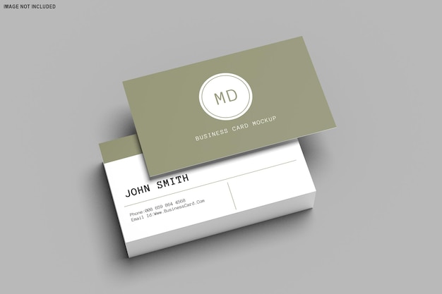 3D rendering of business card mockup design