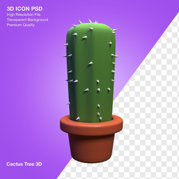 3D rendering of cactus