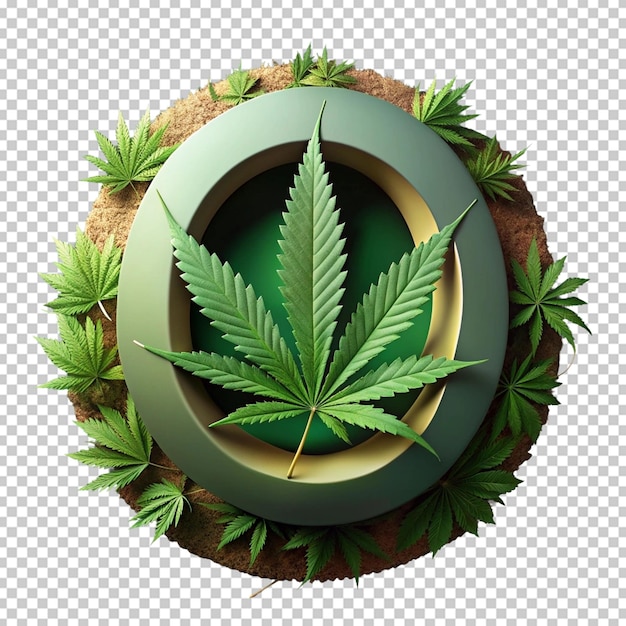 PSD 3d rendering of cannabis number 5