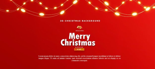 3D rendering christmas background, merry christmas, happy new year