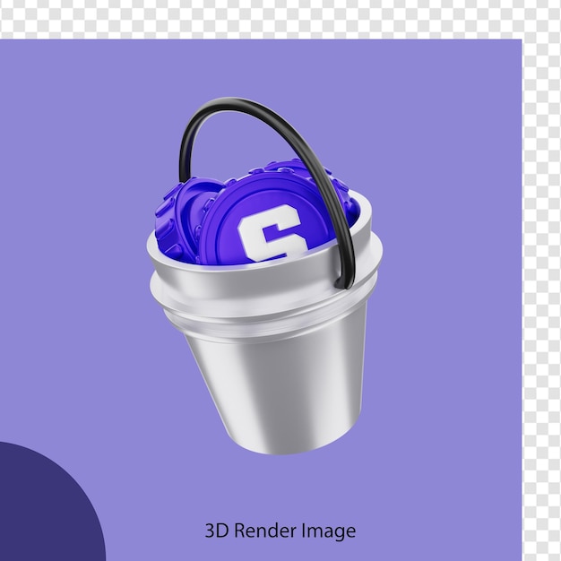 3d rendering crypto sandbox in the bucket