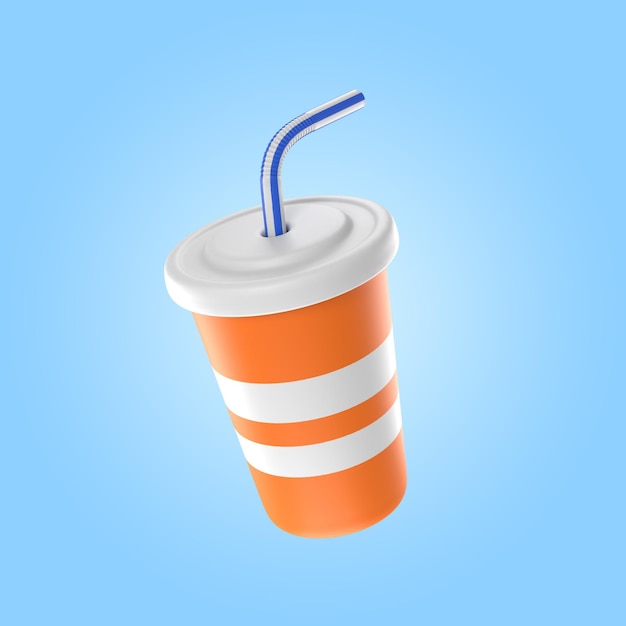 3d rendering of delicious soda