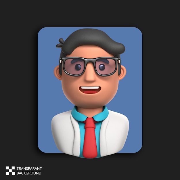 3D Rendering Doctor Profession Male Avatar