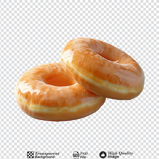 3d rendering of donuts isolated on transparent background