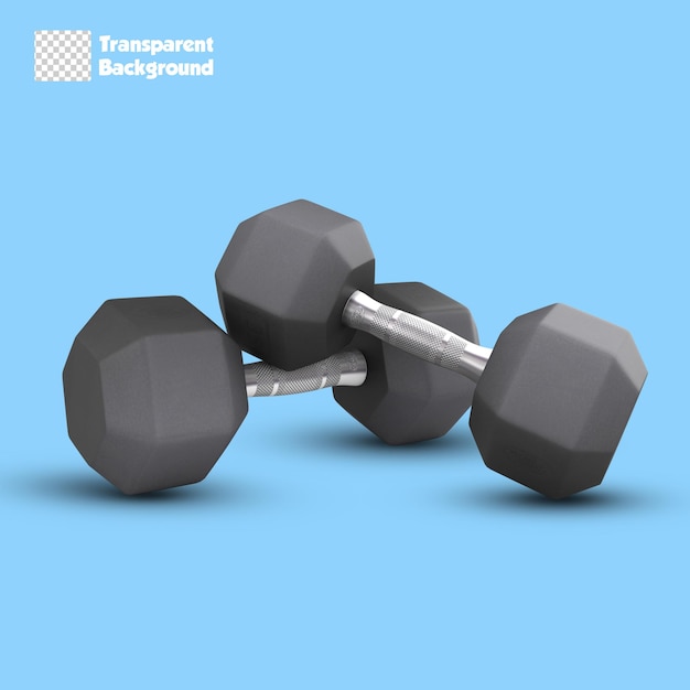 3D Rendering Of Dumbbells