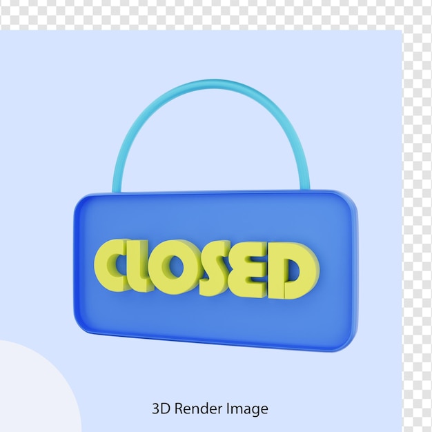 3d rendering e commerce shop closed