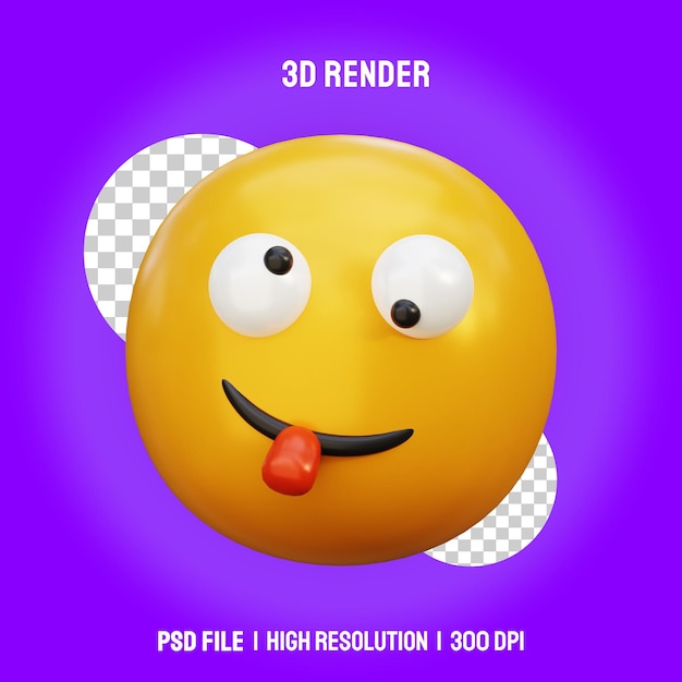 3d rendering emoticons