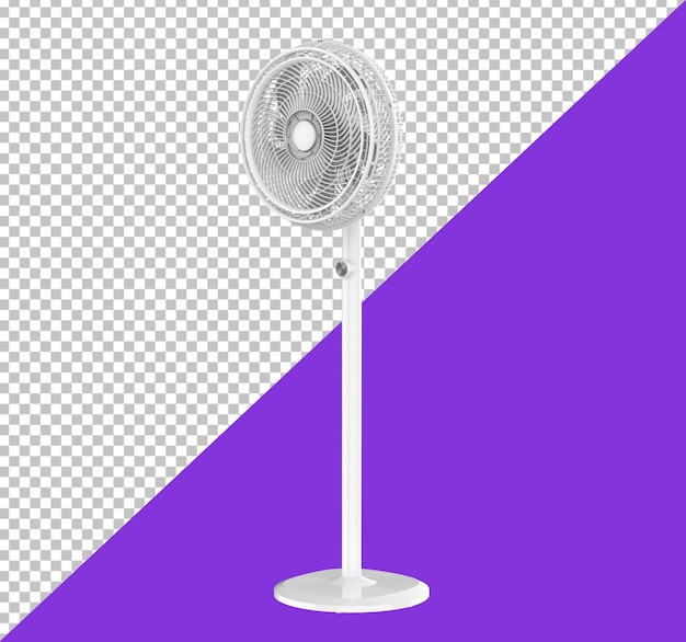 PSD a 3d rendering fan on transparent background