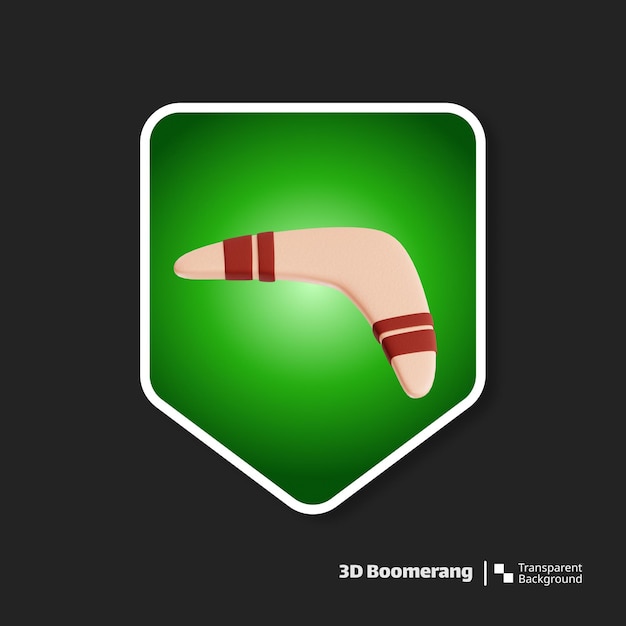 3D Rendering Game Asset Boomerang