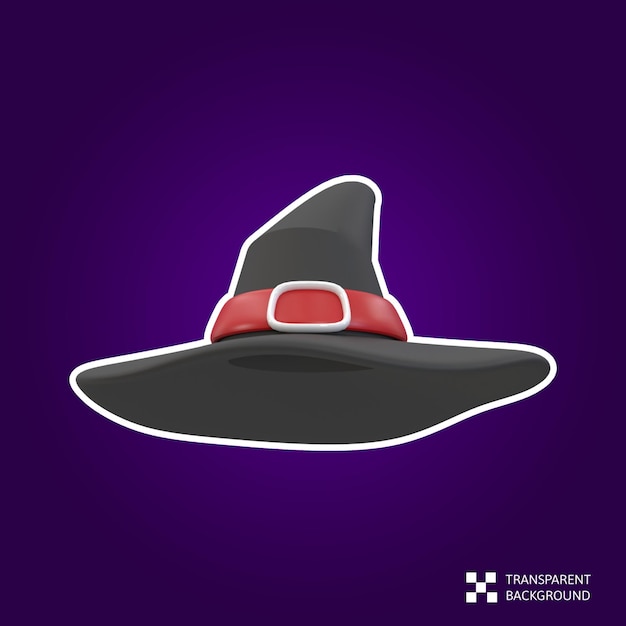 3d rendering halloween icon  - Wizards Hat