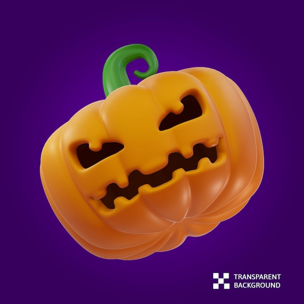 3D RENDERING HALLOWEEN PUMPKIN ILLUSTRATION