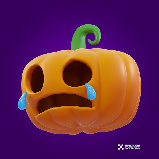 3D RENDERING HALLOWEEN PUMPKIN ILLUSTRATION