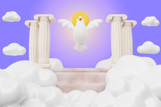 3d rendering of heaven illustration