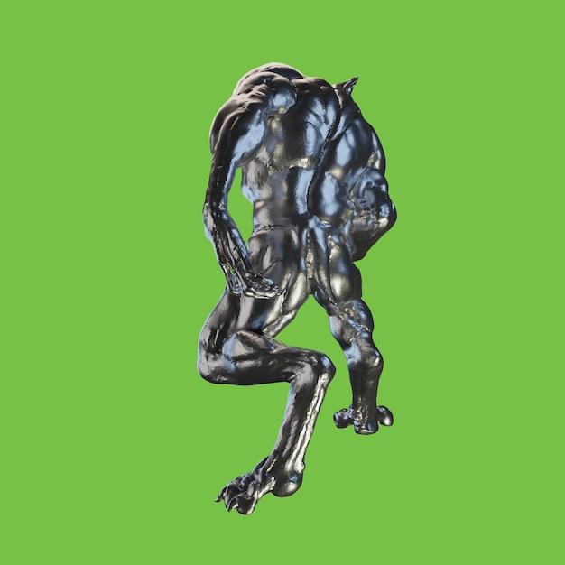 3d rendering hi res object humanoid