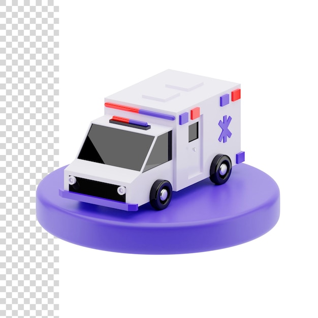 3d rendering or illustration Ambulance