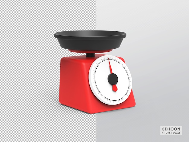 3d rendering isolated Kitchen Scale icon