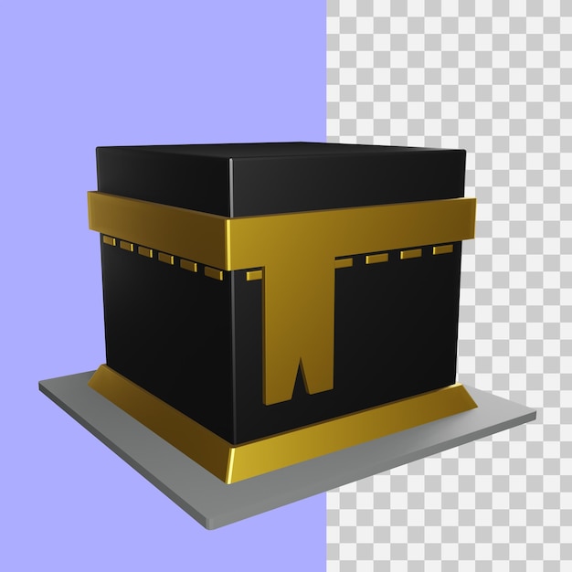 3d rendering kaaba icon