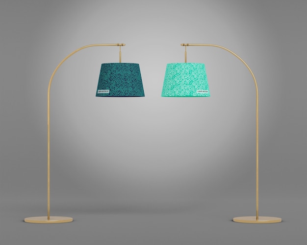 3d rendering of lamp mockup