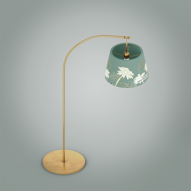 3d rendering of lamp mockup