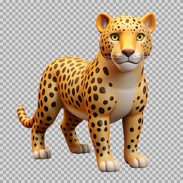 3d rendering of leopard