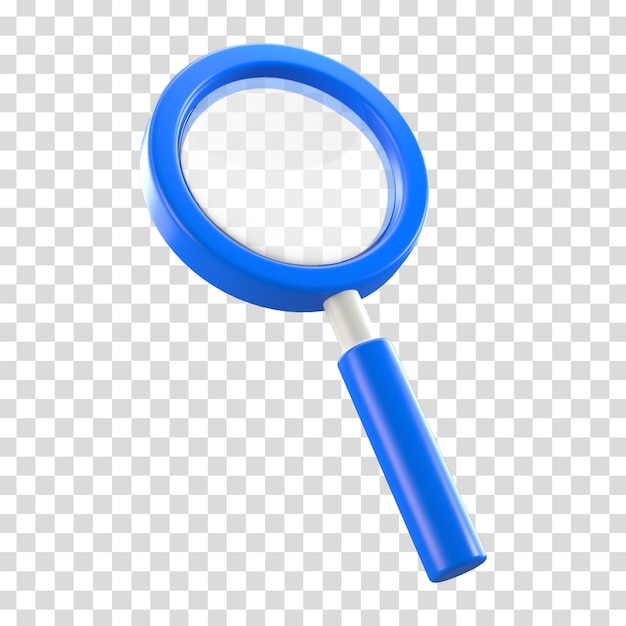 3D rendering magnification glass