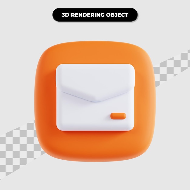 3D rendering of mail user interface