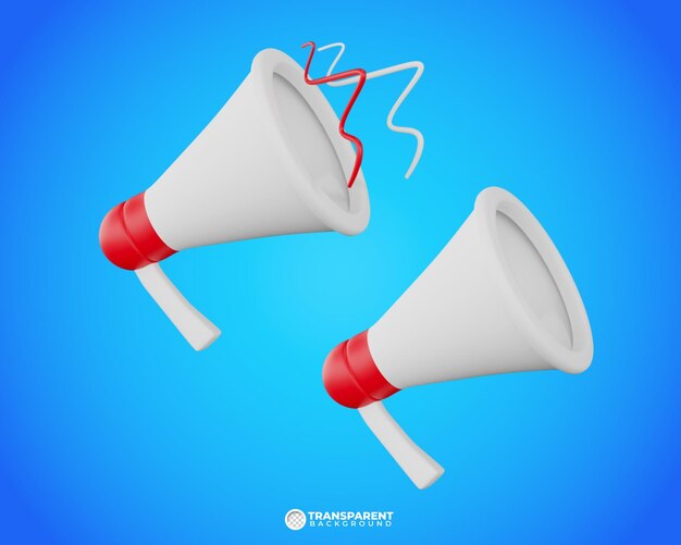 3D RENDERING MEGAPHONE