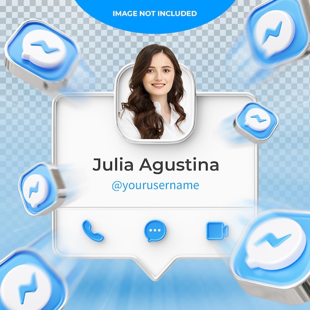 3d Rendering Messenger Profile