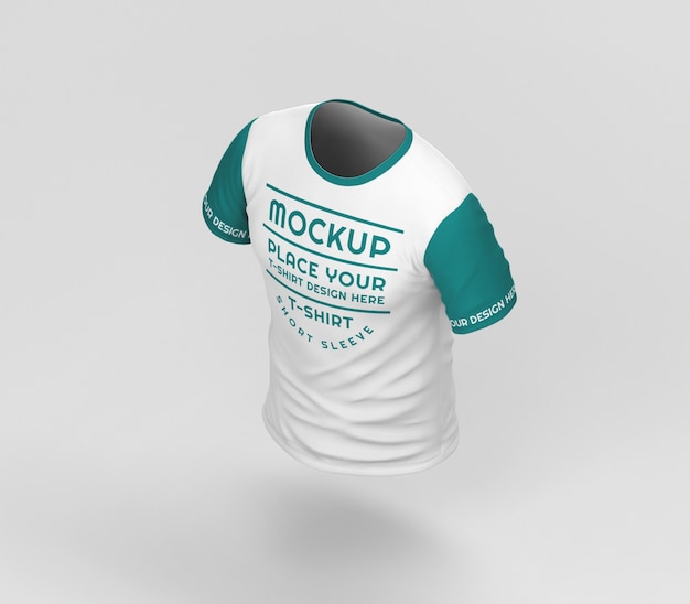 3d rendering of minimal tshirt mockup