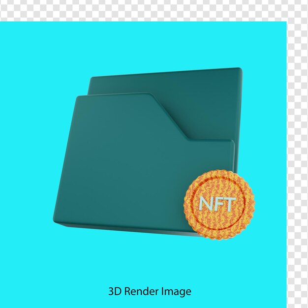 3d rendering nft file icon