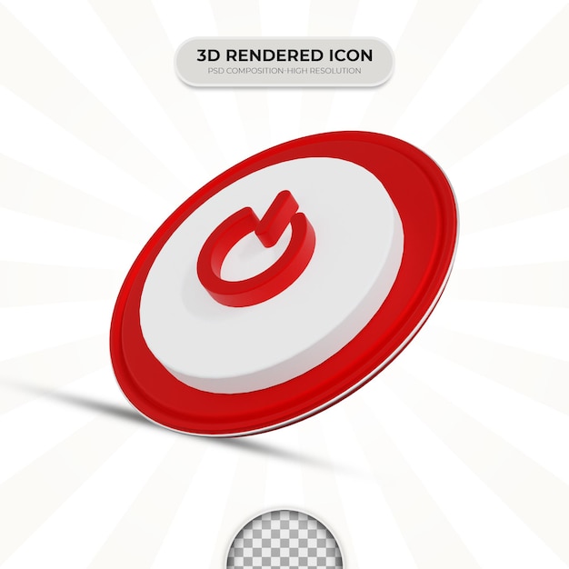 3D Rendering On Off Switch Icon