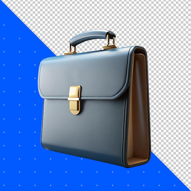 3D Rendering of a Office Bag PNG Transparent Background