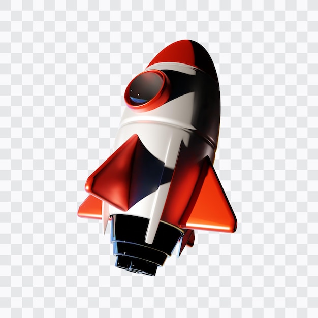 3d rendering rocket