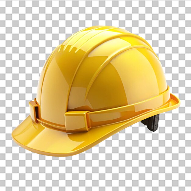 PSD 3d rendering of a safety helmet isolated on transparent background