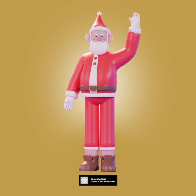 3d rendering santa claus