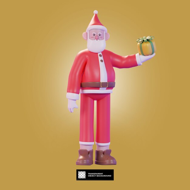 3d rendering santa claus