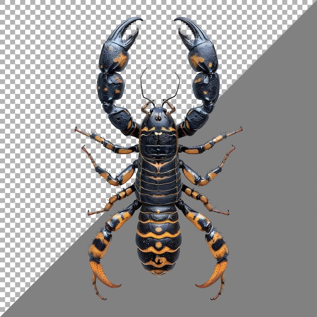 3D Rendering of a Scorpions on Transparent Background Ai Generated