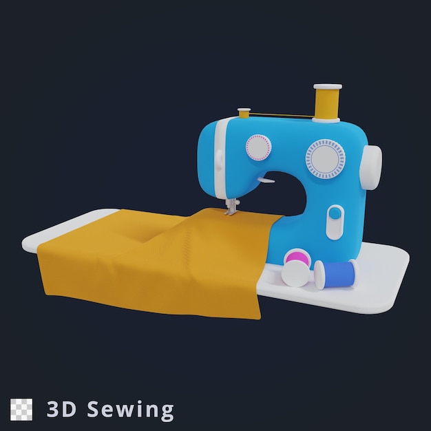 3d Rendering Sewing Illustration