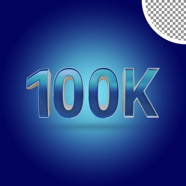 3d Rendering Of Shinny Text Effect 100K