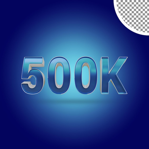 3d Rendering Of Shinny Text Effect 500K