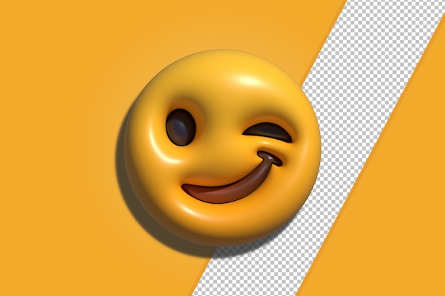 3d Rendering Of Social Media Emoji