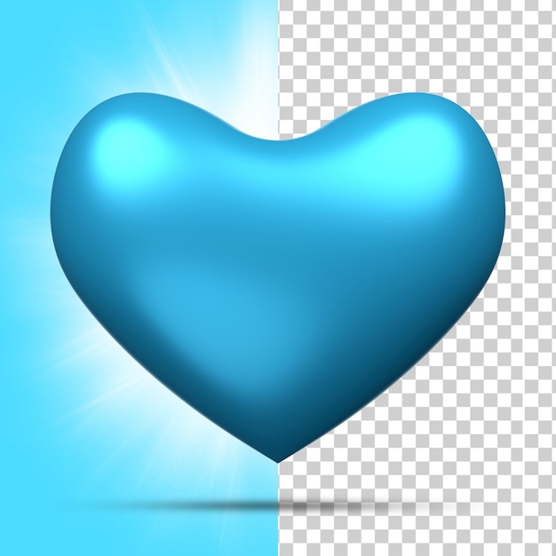 3d rendering Social Media Heart icon online social communication applications concept