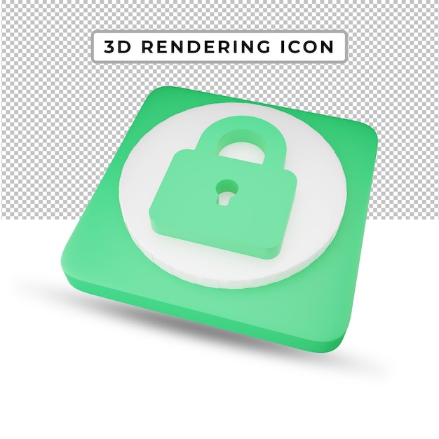 3d rendering social media icon