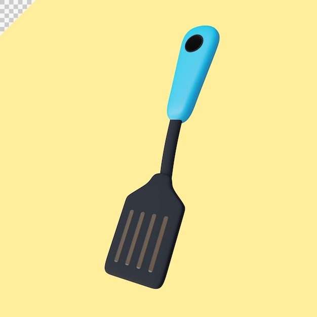 3d Rendering spatula illustration