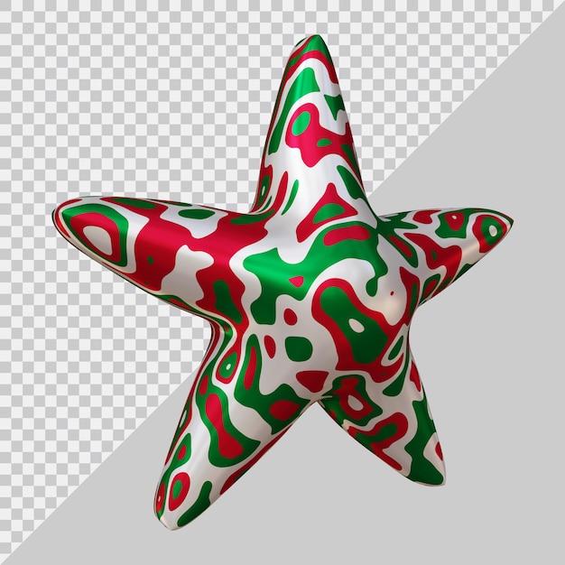 3d rendering of star icon