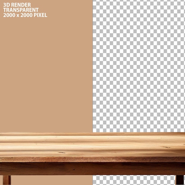 3D Rendering of Tables and Stools or Desks with isolated transparent background